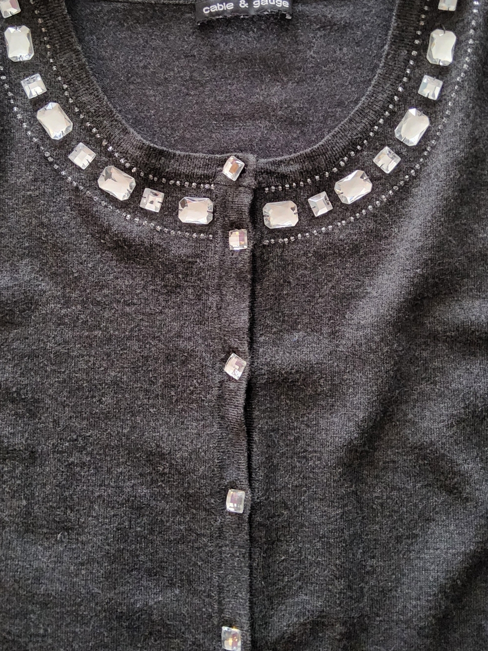 Cable & Gauge Embellished Cardigan